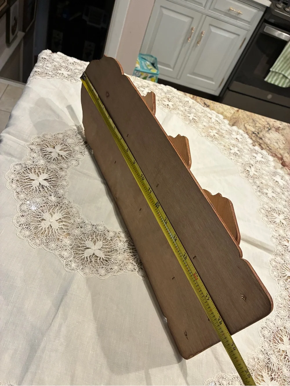 Vintage Cottage Style Wooden Wall Mail Organizer with Hooks